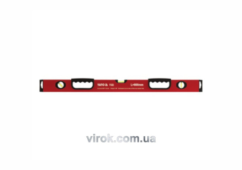 Рівень алюмінієвий YATO : L= 80 см. 3 капсули, 2 ручки [10/30]