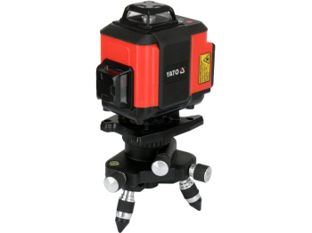 Нівелір лазерний YATO на 4-площини зелен пром діап- 30 м, живл.- 2 Li-Ion акумул 3.7 V з обладнанням