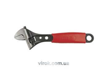 Ключ розвідний YATO "PROFI" : L= 200 мм, ПВХ Ручка [6/60]