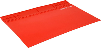 Підстилка для паяння YATO з жаростійкого силікону до 500°С, 350х250х2 мм, магн стрічка 345х47мм [50]