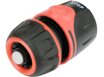 Муфта швидкоз'єднувальна з "STOP" функцією YATO для водяних шлангів Ø= 1/2" з ABS, PP, TPR матеріал