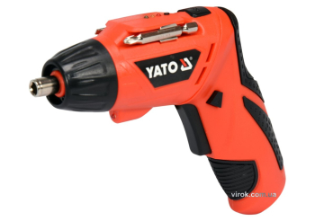 Викрутка акумуляторна YATO Li-Ion, 1.3 АхГод, 3.6 В; F=3 Nm, зі змінним корпусом [20]