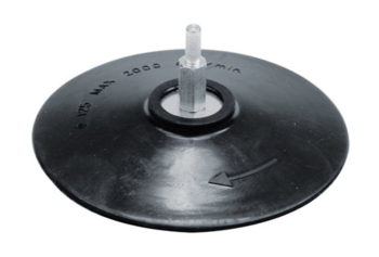 Круг-насадка шліфувальна VOREL з липучкою : Ø-125мм HEX(6-гран. хвостовик)  [12/120]