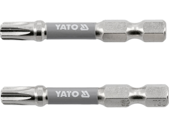 Насадка викруткова YATO TORX T30 х 50 мм. HEX 1/4", покрита нікелем, 2 шт.[10]