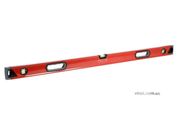 Рівень алюмінієвий YATO : L= 120 см. 3 капсули, 2 ручки [10/20]