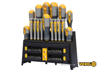 Набір викруток і викруткових насадок VOREL : Cr-V, 50 шт [6]