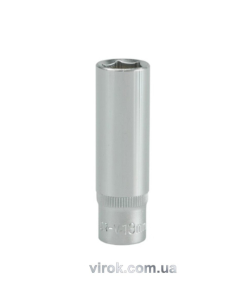 Головка торцева 6-гранна YATO : подовжена, квадрат 3/8", М= 13 мм, L= 63 мм [24/48/96]