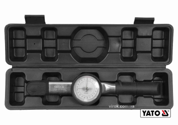 Ключ динамометричний YATO : квадрат 3/8", F= 3- 30 Нм зі стрілочно циферблатною шкалою [12]