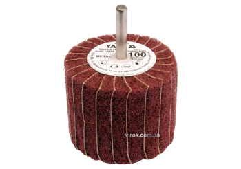 Круг пелюстковий шліфувальний YATO : подовжений Ø=60 мм, К60, шпиндель Ø= 6 мм, H= 50 мм [10/60]