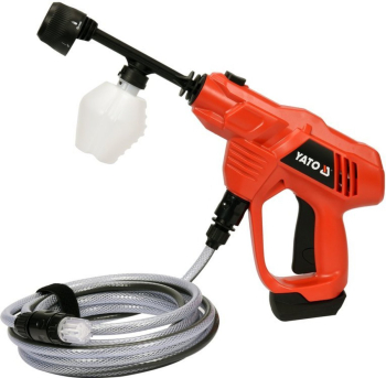 Мийка високого тиску акумулят. Li-Ion 18В, YATO: макс. P= 2.3МПа, шланг-6м, всмок води (БЕЗ АКУМУЛЯТ