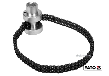 Ключ до оливного фільтру ланцюговий YATO : квадрат- 1/2", Ø=60-115 мм, Cr-V [5/30]