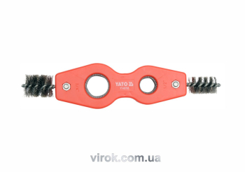 Щітка для внутрішньої очистки труб YATO : 2 в 1, Ø= 15; 22 мм [50/100]
