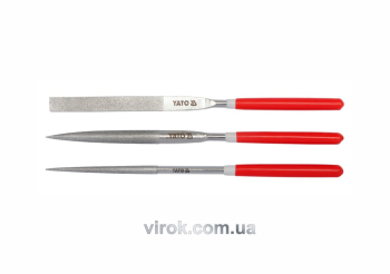 Надфіль алмазний YATO Набір, 5х180х70мм 3пр. [15/150]