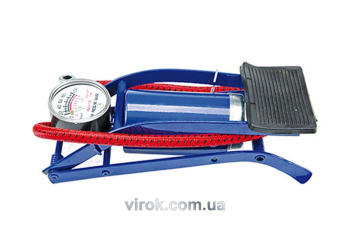 Насос ножний VOREL з манометром [20]