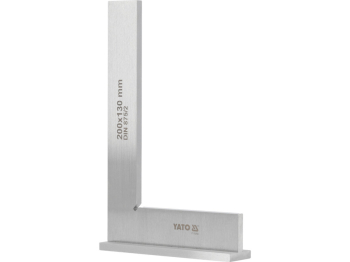 Кутник слюсарний 90° YATO з широкою основою, 200 х 130 мм [20]