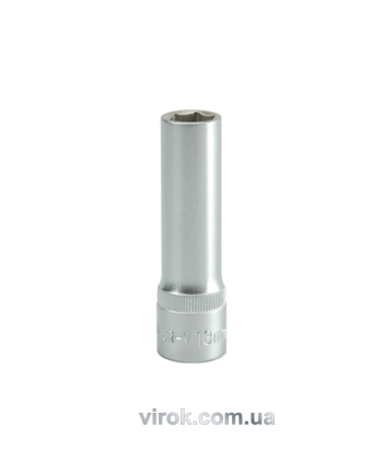 Головка торцева 6-гранна YATO : подовжена, квадрат 1/2", М= 13 мм, L= 76 мм [12/60/120]