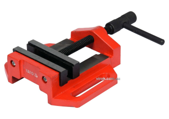 Лещата для верстатів YATO; корпус- 160 мм, губки- 100 мм, розвід губ- 85 мм [6]