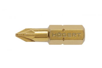 Биты PZ1 25 мм, сталь S2, нитрид титана, 5 шт.