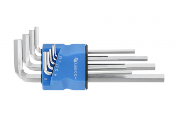 Набор длинных шестигранных Г-образных ключей 1,5-10 мм, S2, 9 шт.