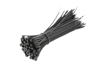 Нейлоновые стяжки 2,5 x 140 мм, 100 шт., czarne