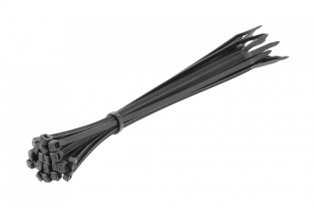 Нейлоновые стяжки 3,6 x 200 мм, 25 шт., czarne