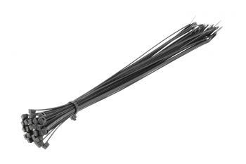 Нейлоновые стяжки 3,6 x 300 мм, 25 шт., czarne