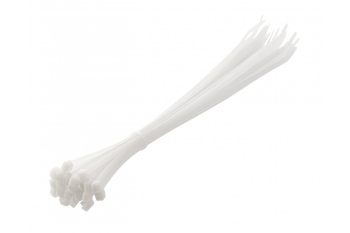 Стяжки нейлонові 4,8 x 300 мм, 25 шт., білі