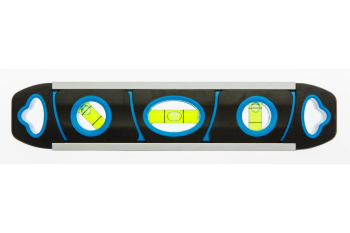 Уровень алюминиевый 23 см,  (3-х пузырьковый) Torpedo