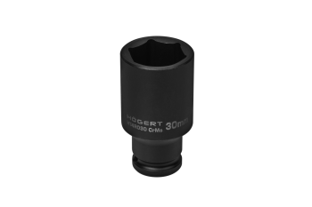 Головка торцева ударна шестигранна  1/2", 30 мм, глибока, CrMo