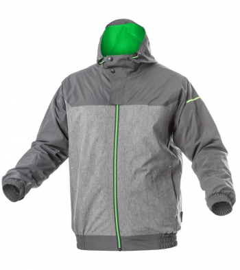 Куртка противодождевая темно-серая/зеленая HEINER