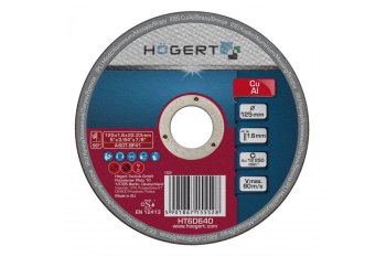 Диск отрезной по цветному металлу 125 х 1,6 х 22,23 мм