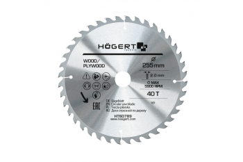 Диск пильный по дереву 255x40Tx30, Mn65