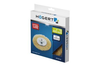 Щетка дисковая для УШМ 200 x 32 мм, сталь, проволока из нержавеющей стали