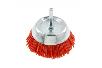 Щетка чашечная со шпилькой 75 мм, нейлоновая
