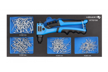 Набор заклепок с заклепочником 201 шт., ложемент EVA