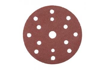 Круг  шлифовальный на липучке с отверстиями  5 шт. 150мм G80