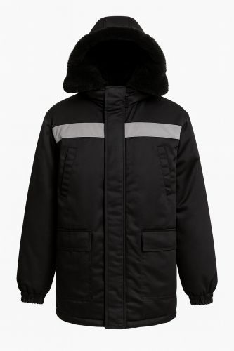 Куртка зимняя - модель "Север черный"